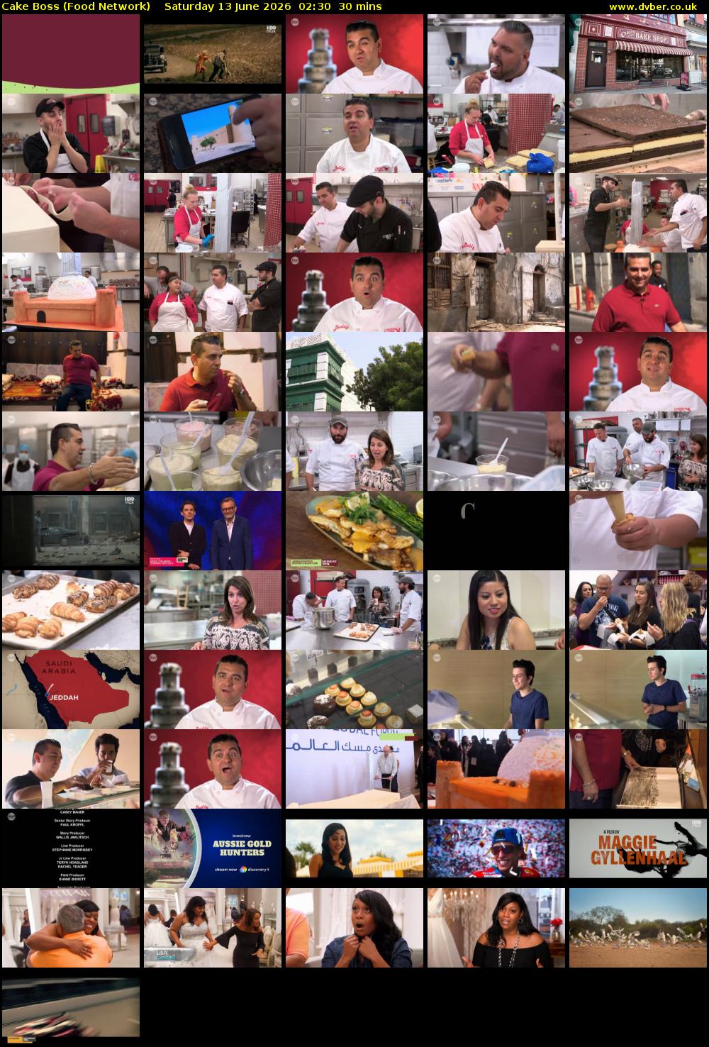 Cake Boss (Food Network) Saturday 13 June 2026 02:30 - 03:00