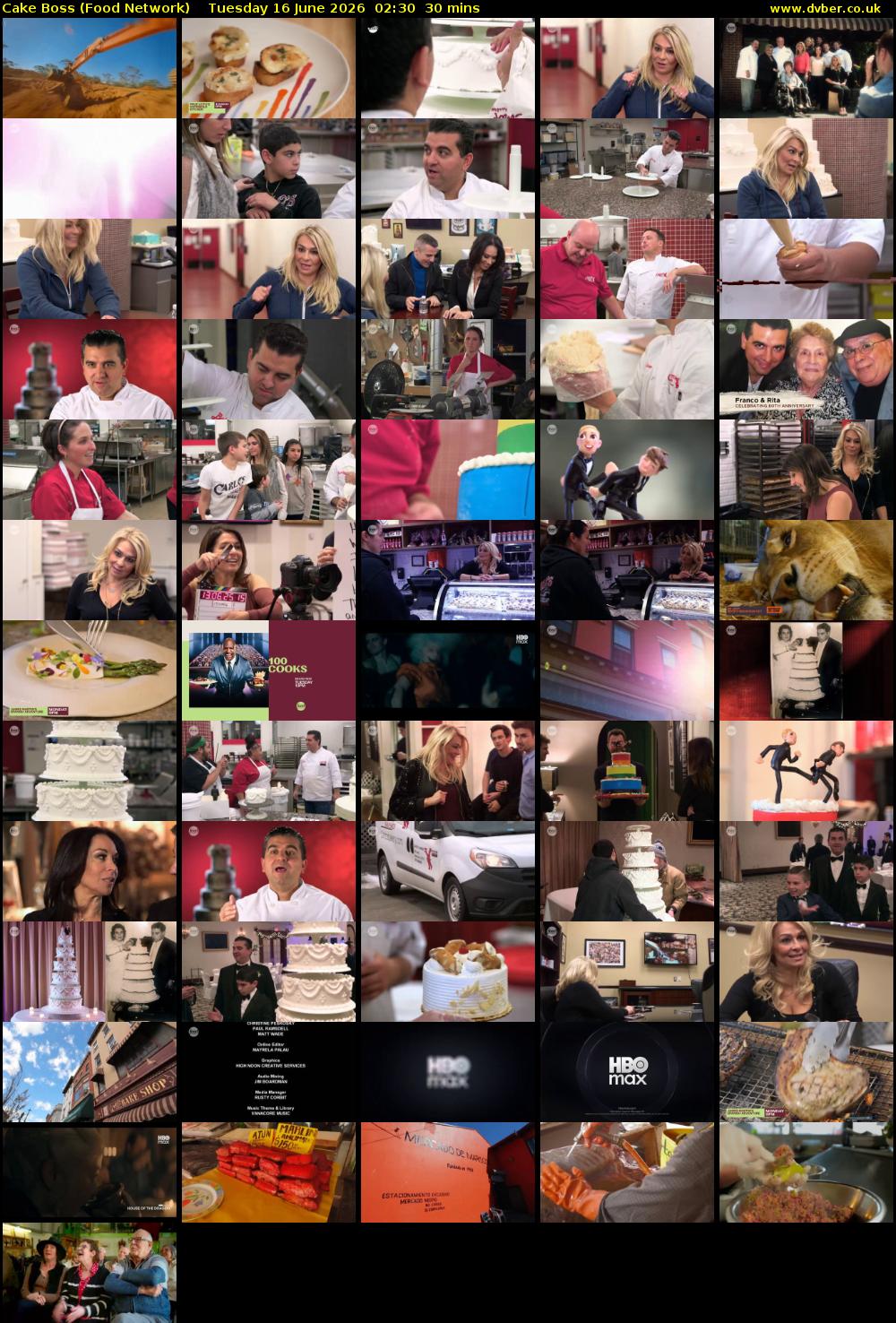 Cake Boss (Food Network) Tuesday 16 June 2026 02:30 - 03:00