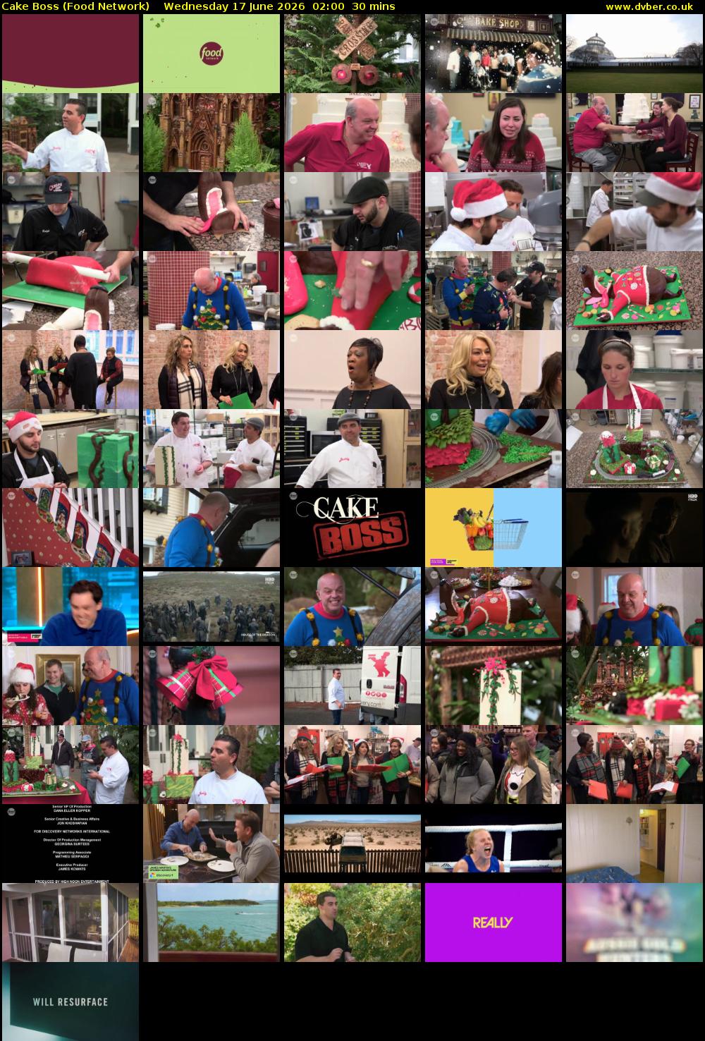 Cake Boss (Food Network) Wednesday 17 June 2026 02:00 - 02:30