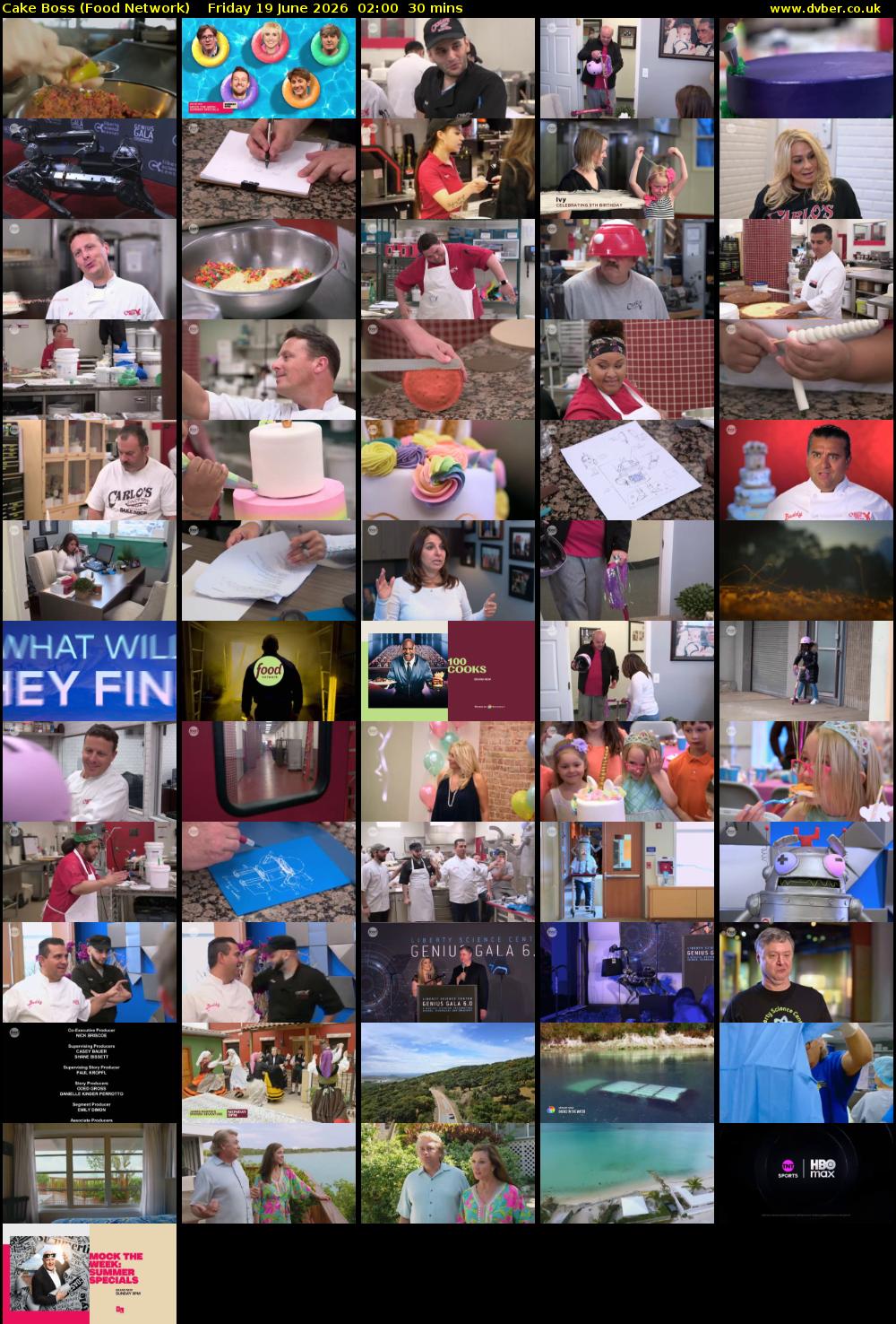 Cake Boss (Food Network) Friday 19 June 2026 02:00 - 02:30