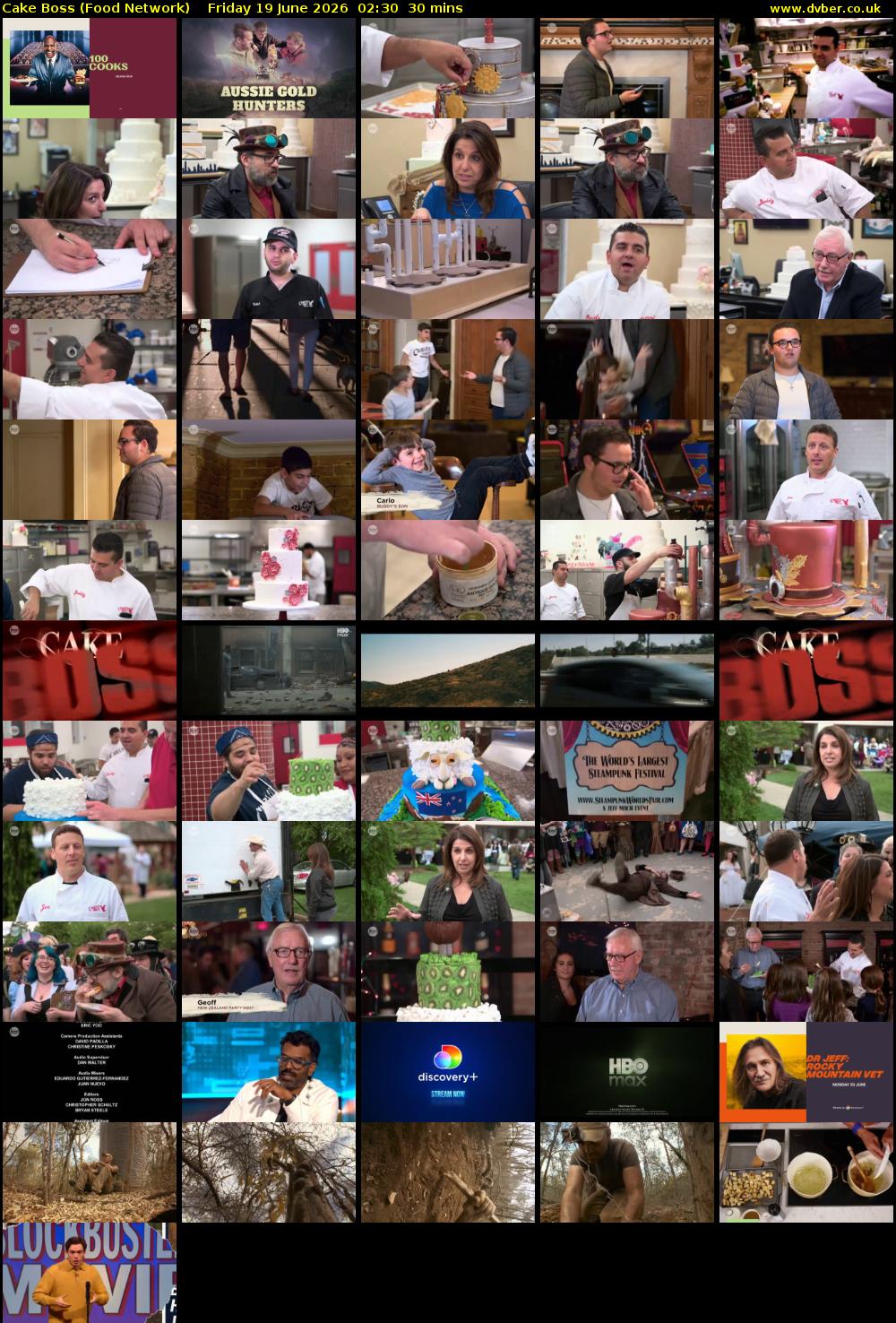 Cake Boss (Food Network) Friday 19 June 2026 02:30 - 03:00