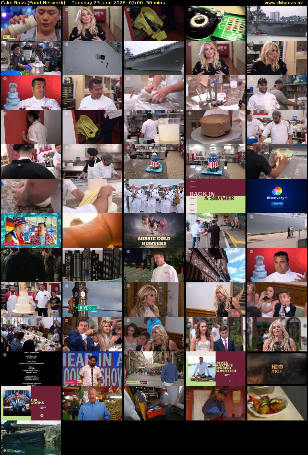 Cake Boss (Food Network) Tuesday 23 June 2026 02:00 - 02:30