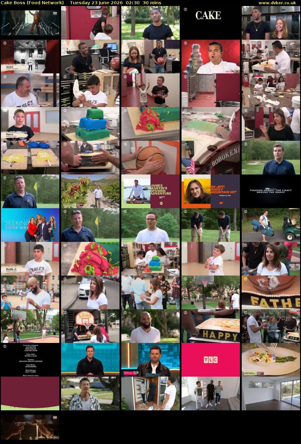 Cake Boss (Food Network) Tuesday 23 June 2026 02:30 - 03:00