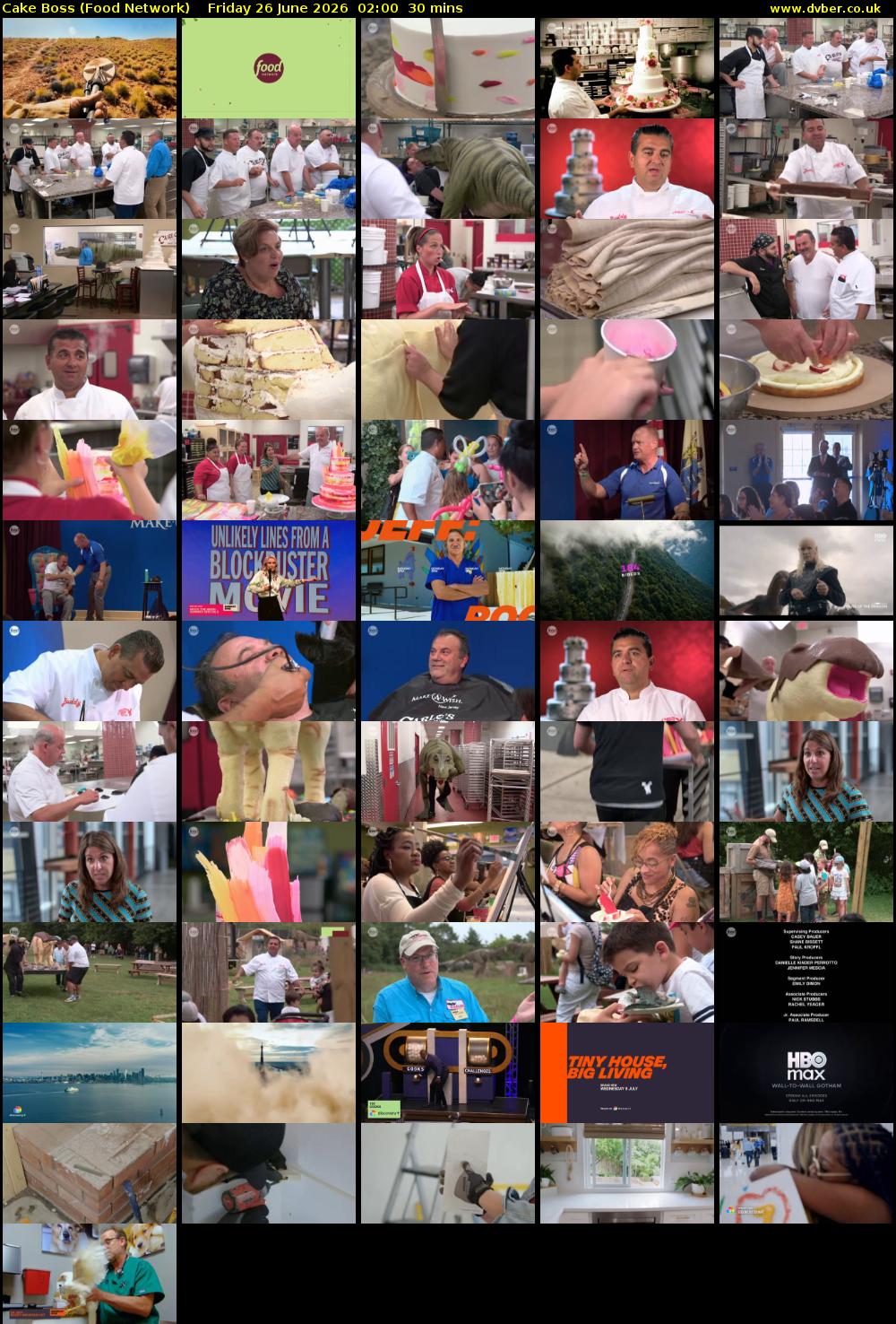 Cake Boss (Food Network) Friday 26 June 2026 02:00 - 02:30