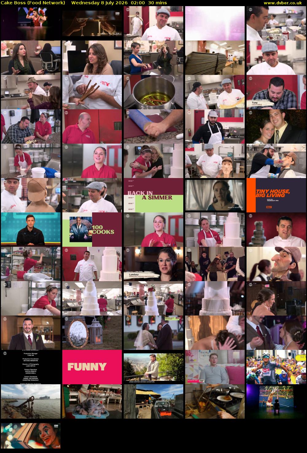 Cake Boss (Food Network) Wednesday 8 July 2026 02:00 - 02:30