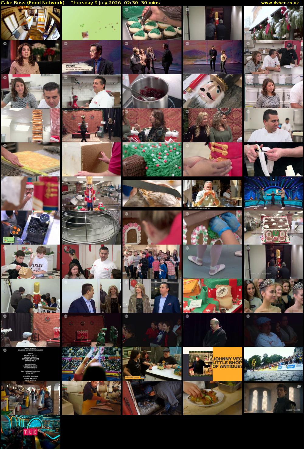 Cake Boss (Food Network) Thursday 9 July 2026 02:30 - 03:00