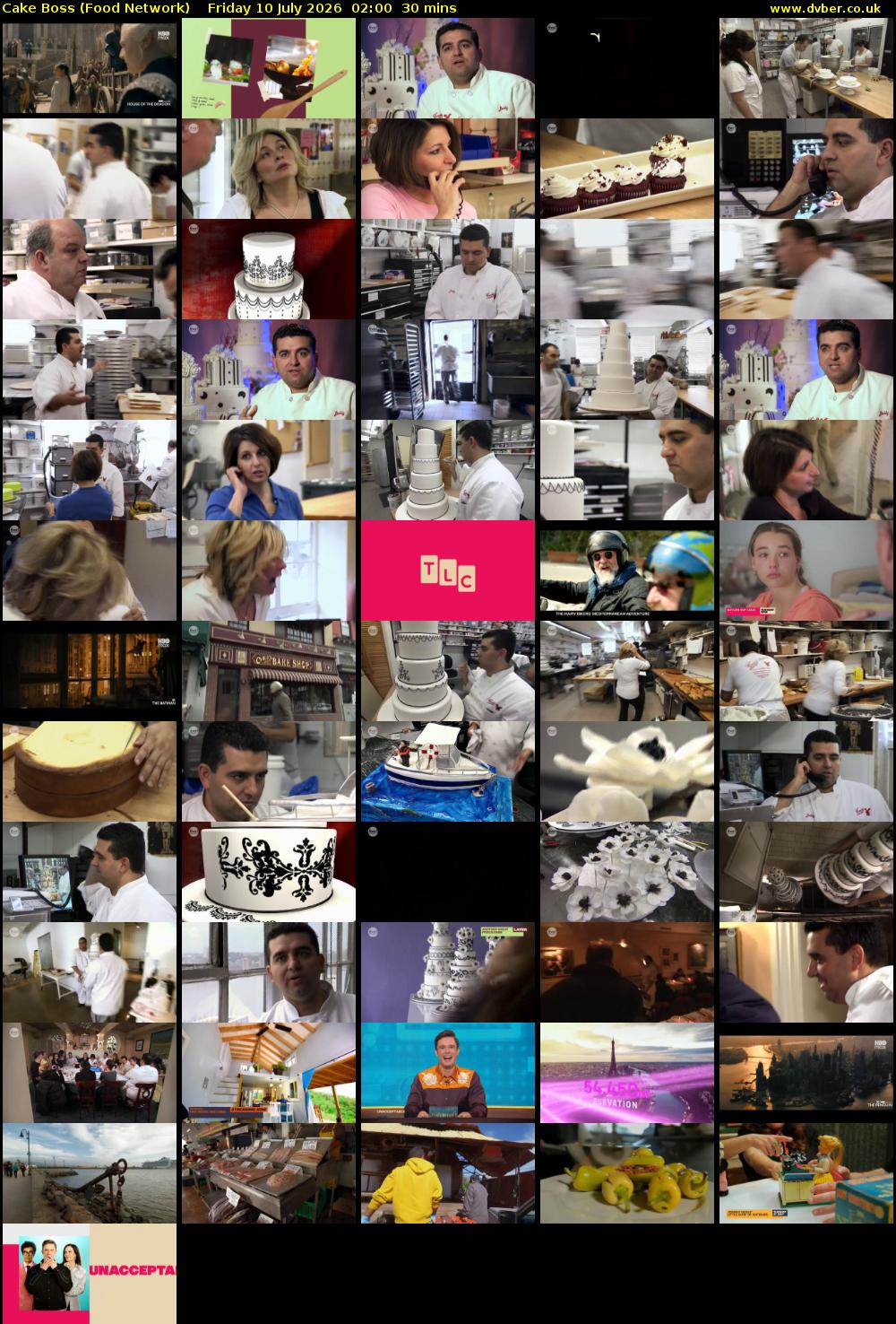 Cake Boss (Food Network) Friday 10 July 2026 02:00 - 02:30