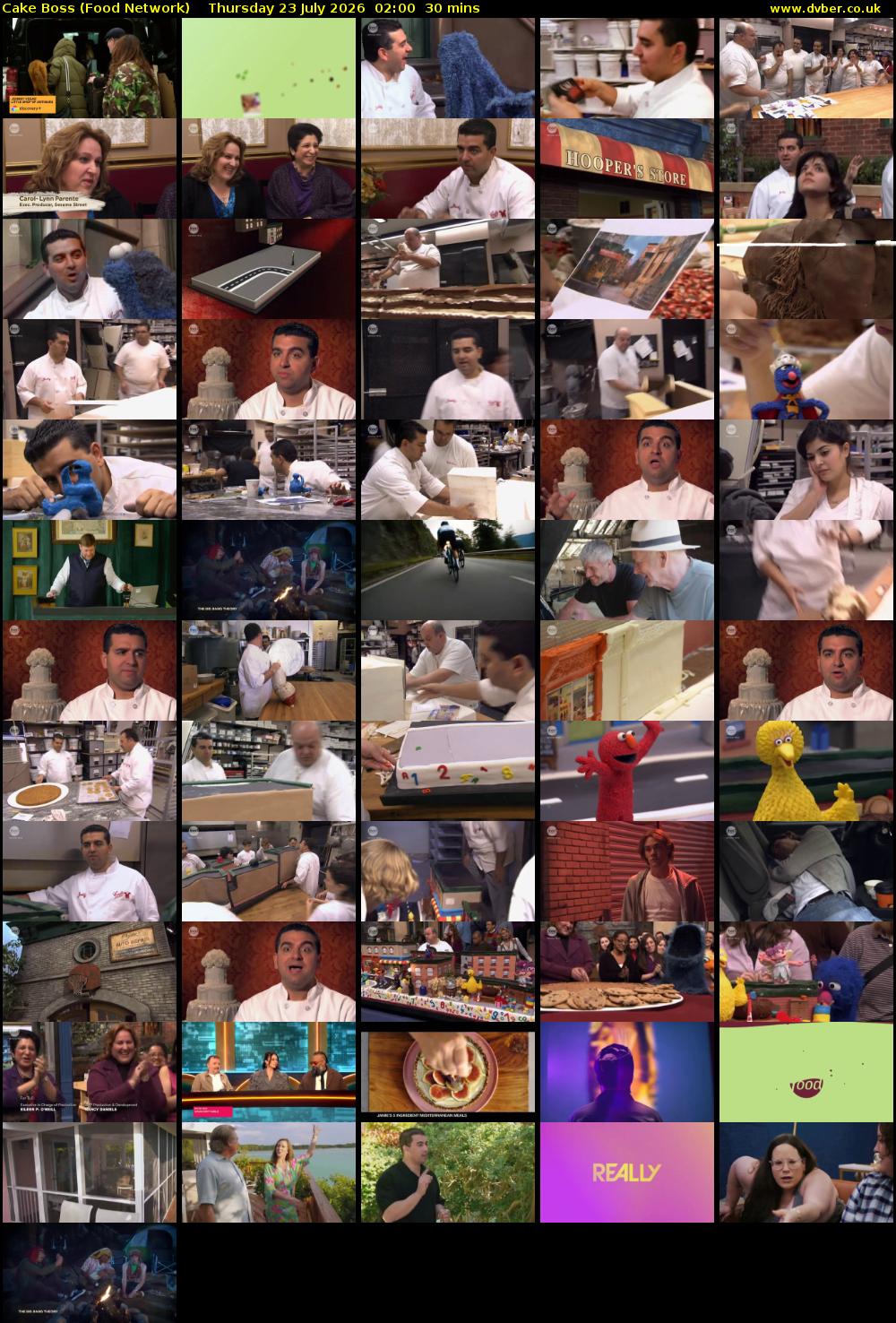 Cake Boss (Food Network) Thursday 23 July 2026 02:00 - 02:30