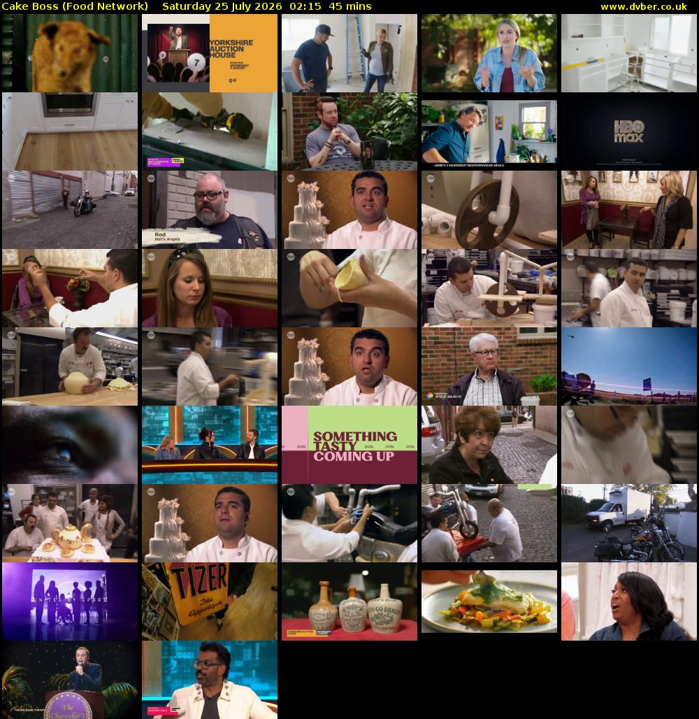 Cake Boss (Food Network) Saturday 25 July 2026 02:15 - 03:00