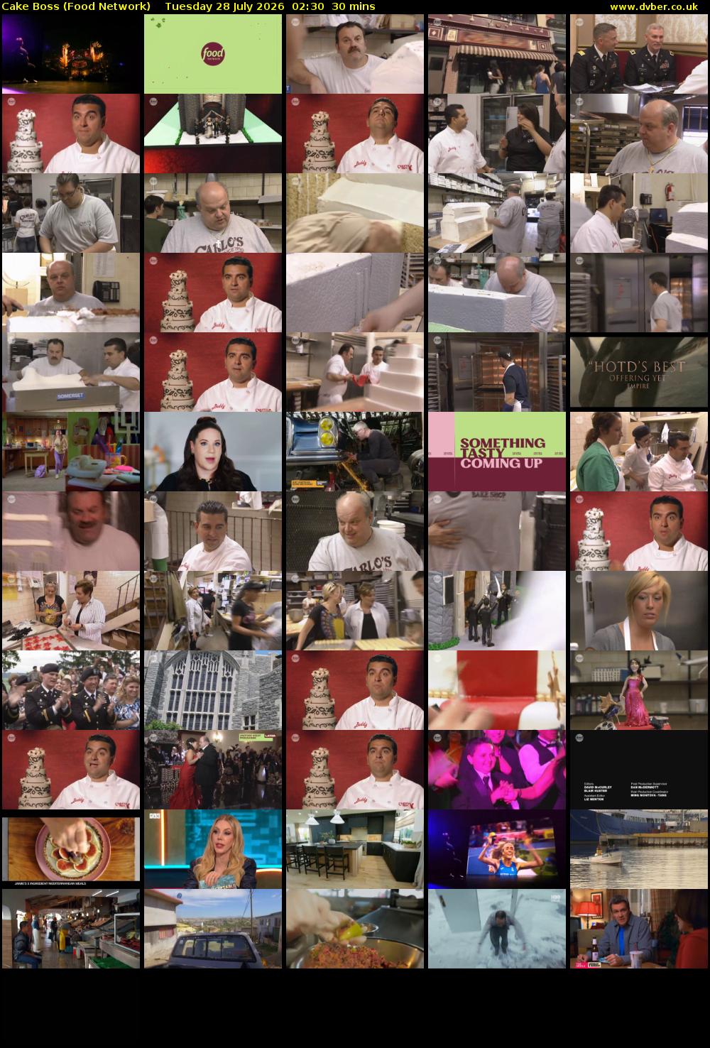 Cake Boss (Food Network) Tuesday 28 July 2026 02:30 - 03:00