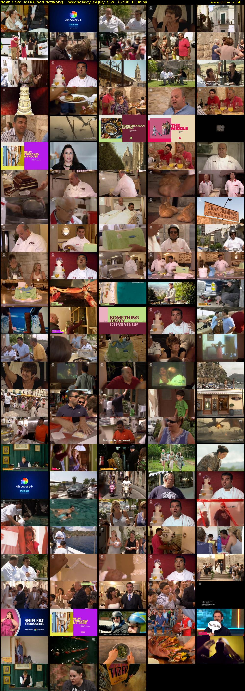 Cake Boss (Food Network) Wednesday 29 July 2026 02:00 - 03:00