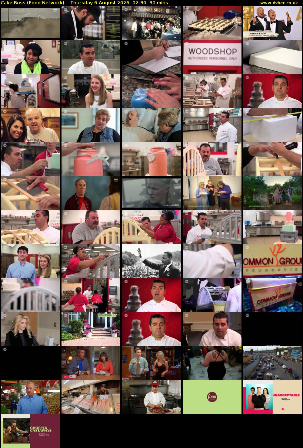 Cake Boss (Food Network) Thursday 6 August 2026 02:30 - 03:00