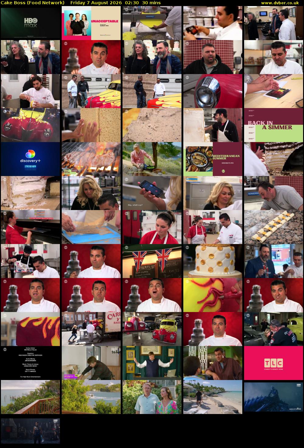 Cake Boss (Food Network) Friday 7 August 2026 02:30 - 03:00