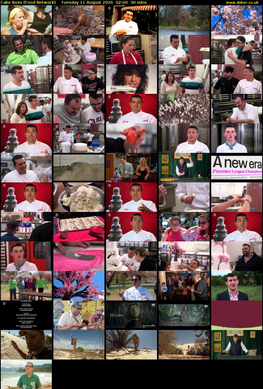 Cake Boss (Food Network) Tuesday 11 August 2026 02:00 - 02:30