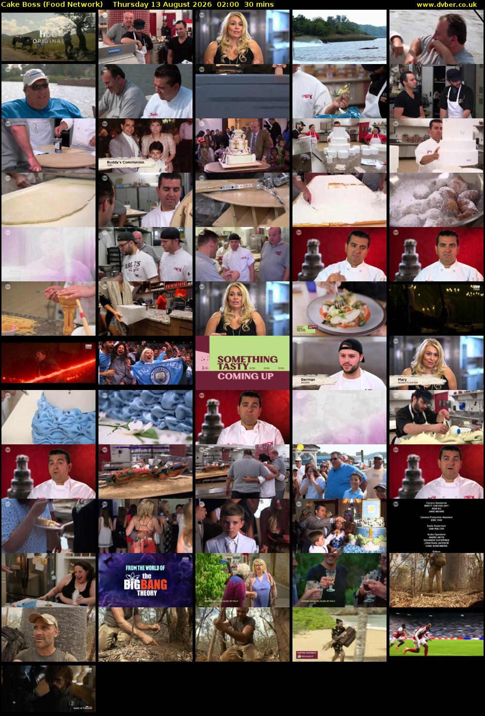 Cake Boss (Food Network) Thursday 13 August 2026 02:00 - 02:30
