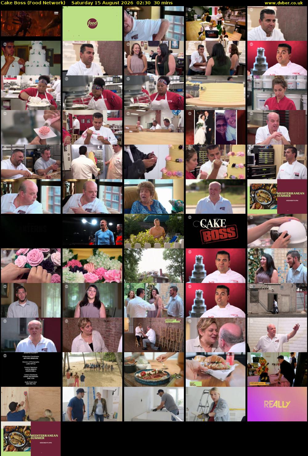 Cake Boss (Food Network) Saturday 15 August 2026 02:30 - 03:00