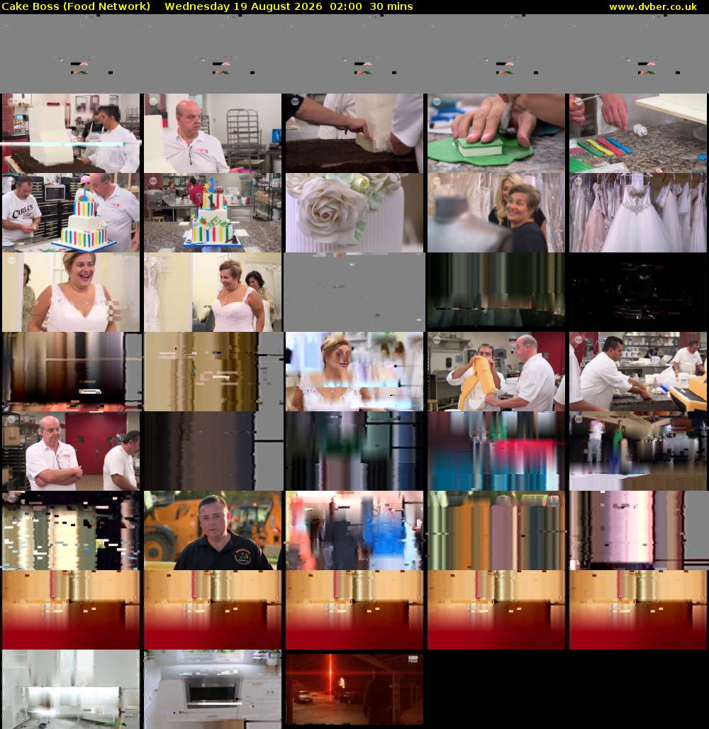 Cake Boss (Food Network) Wednesday 19 August 2026 02:00 - 02:30