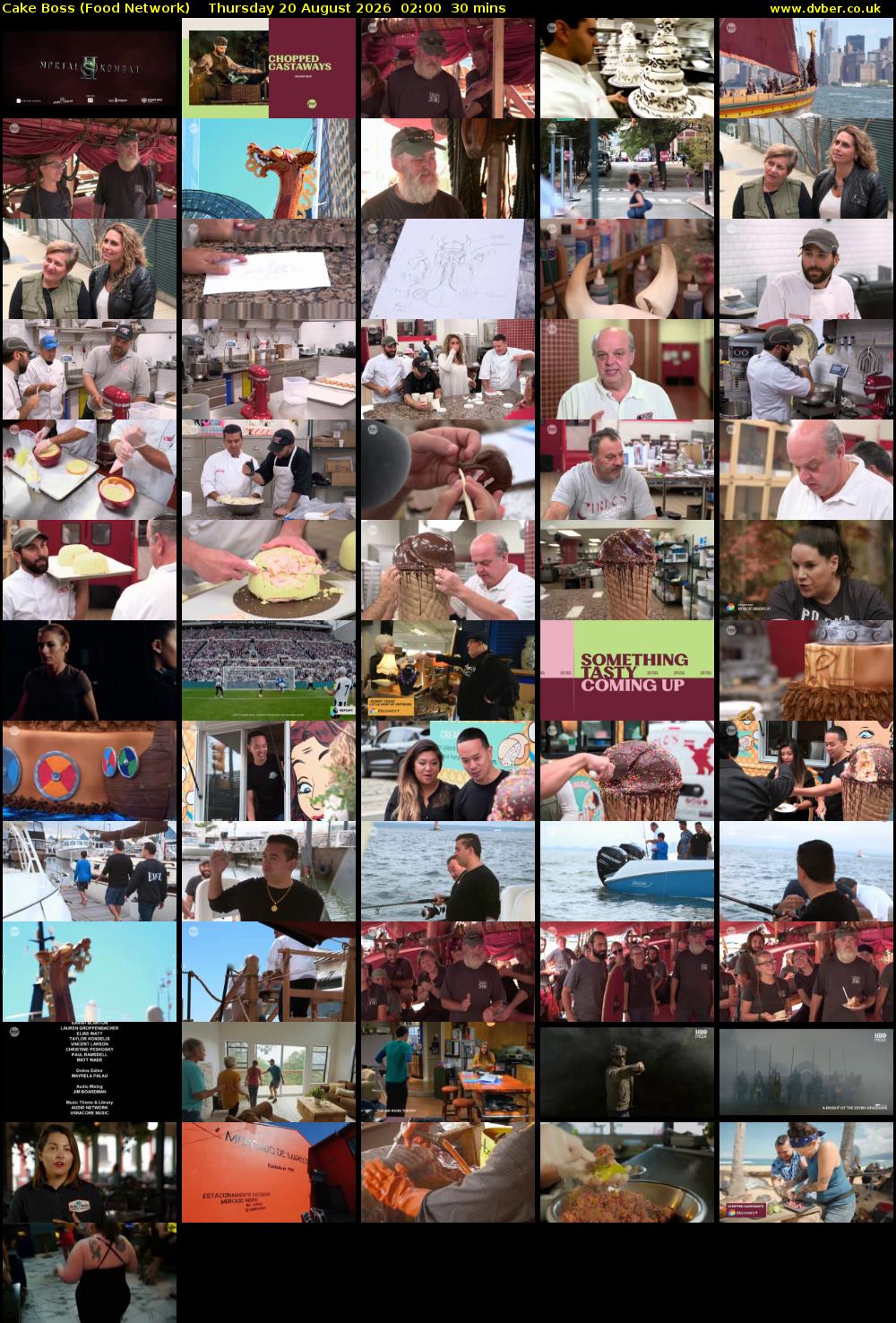 Cake Boss (Food Network) Thursday 20 August 2026 02:00 - 02:30