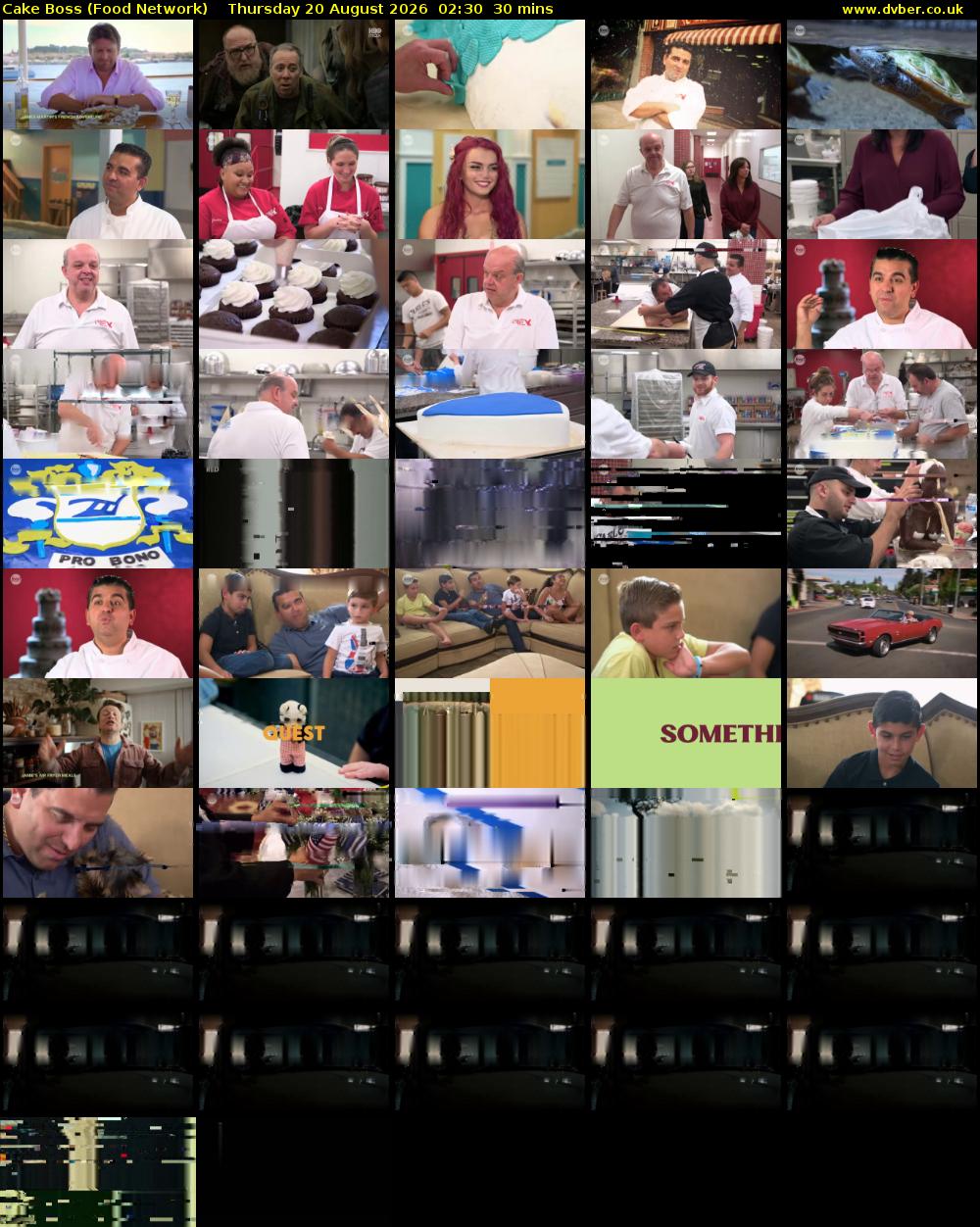 Cake Boss (Food Network) Thursday 20 August 2026 02:30 - 03:00