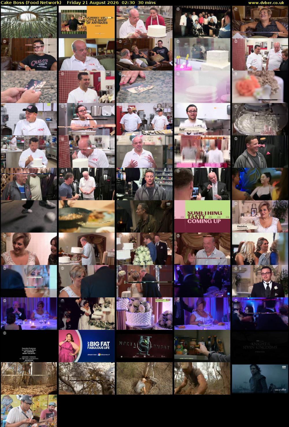 Cake Boss (Food Network) Friday 21 August 2026 02:30 - 03:00