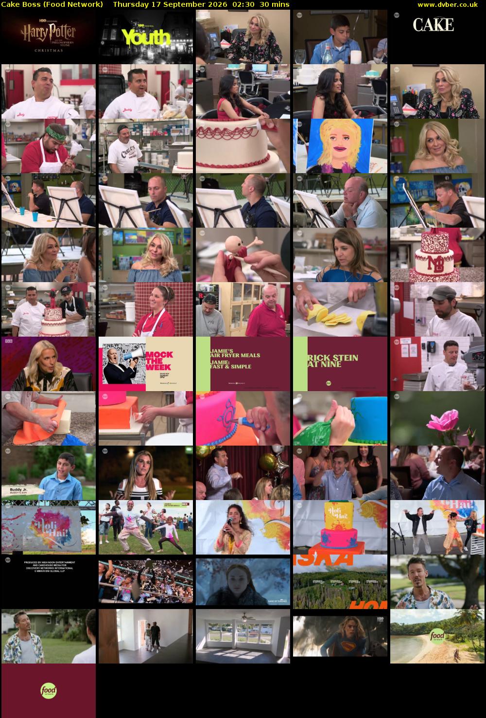 Cake Boss (Food Network) Thursday 17 September 2026 02:30 - 03:00