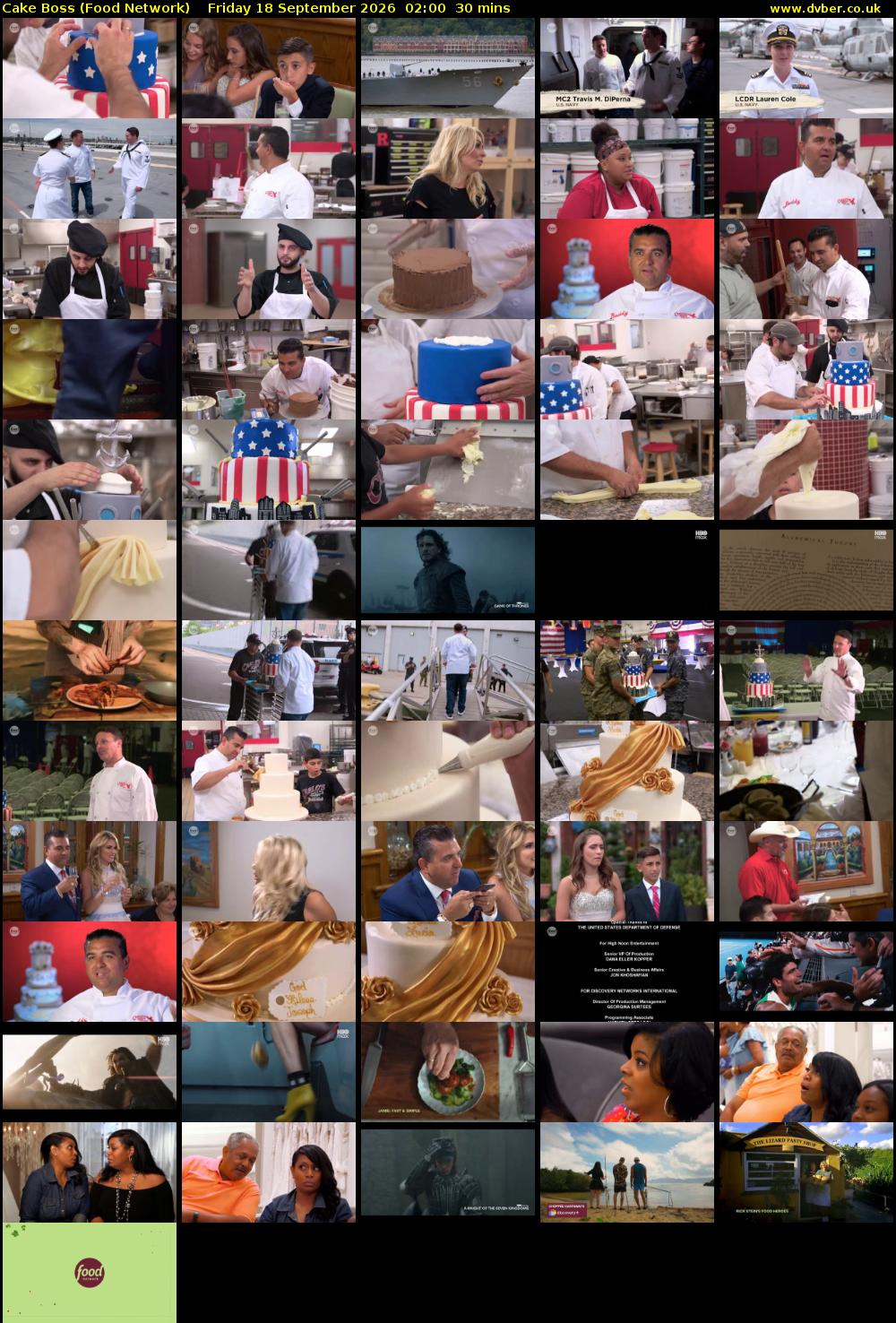 Cake Boss (Food Network) Friday 18 September 2026 02:00 - 02:30