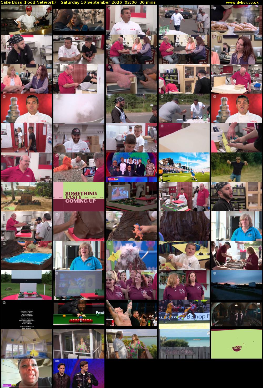Cake Boss (Food Network) Saturday 19 September 2026 02:00 - 02:30