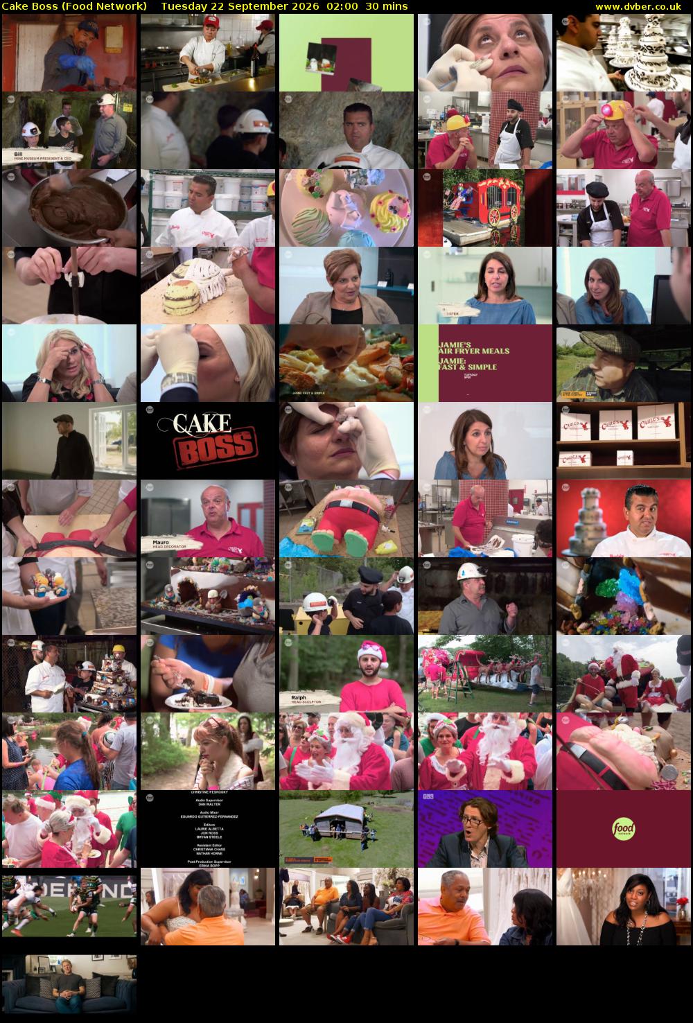 Cake Boss (Food Network) Tuesday 22 September 2026 02:00 - 02:30