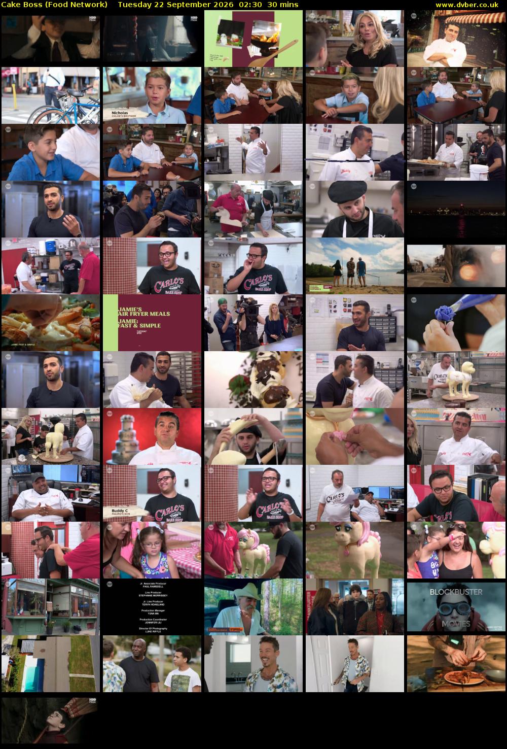 Cake Boss (Food Network) Tuesday 22 September 2026 02:30 - 03:00