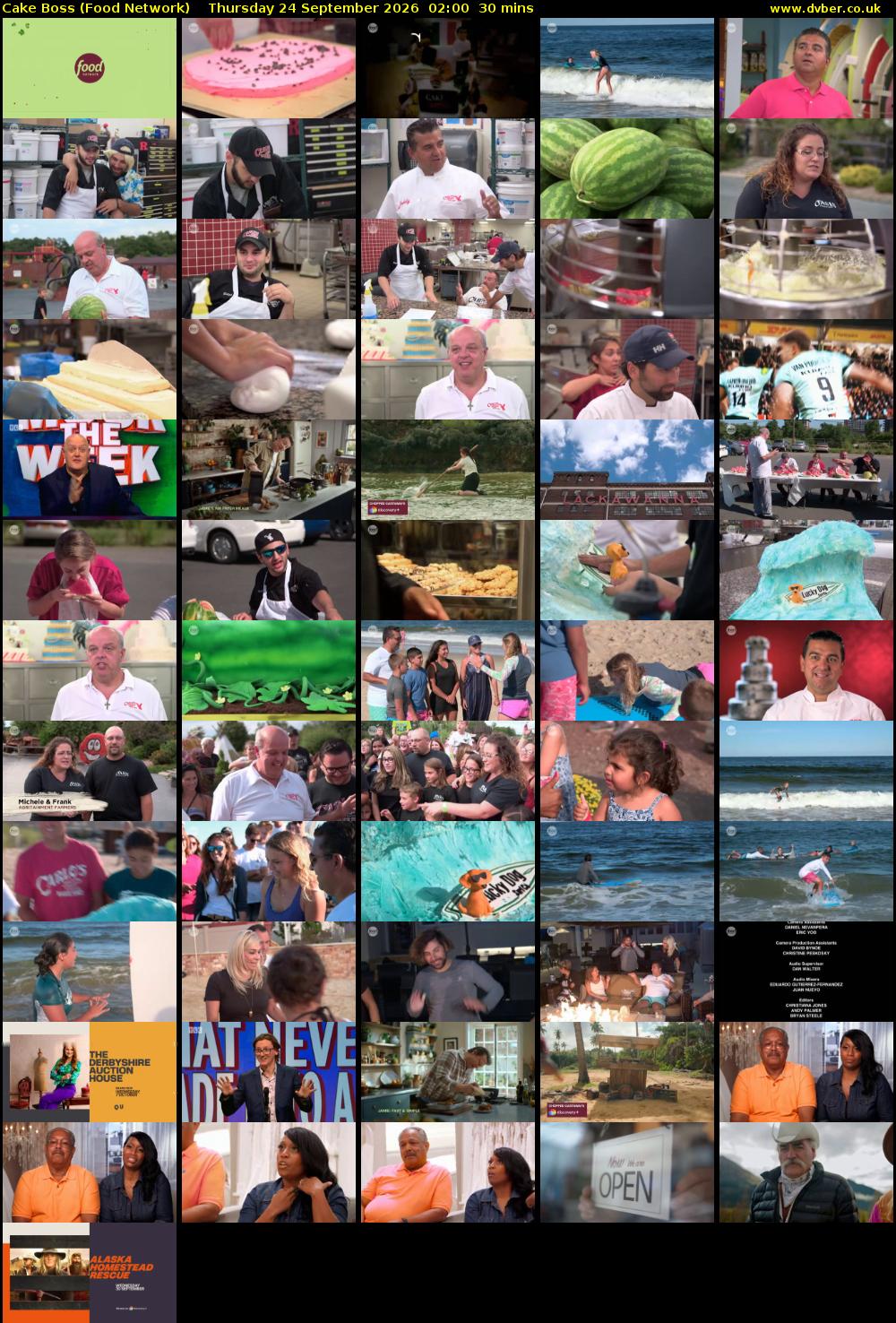 Cake Boss (Food Network) Thursday 24 September 2026 02:00 - 02:30