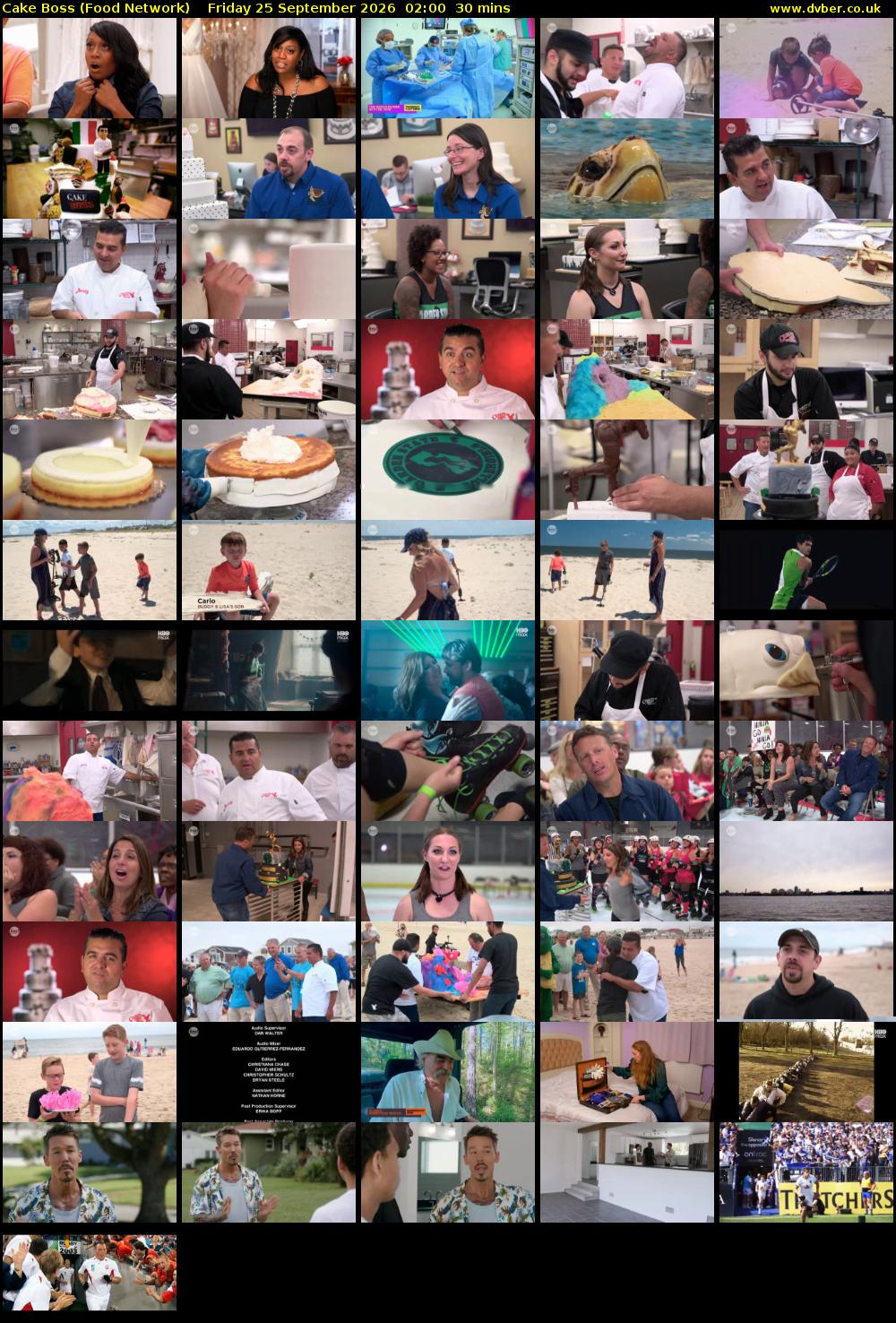 Cake Boss (Food Network) Friday 25 September 2026 02:00 - 02:30