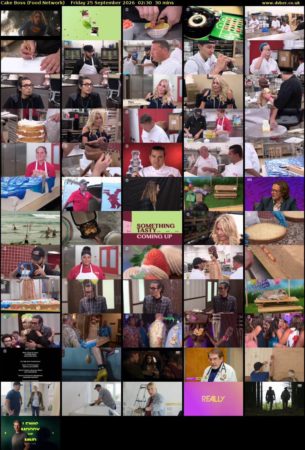 Cake Boss (Food Network) Friday 25 September 2026 02:30 - 03:00