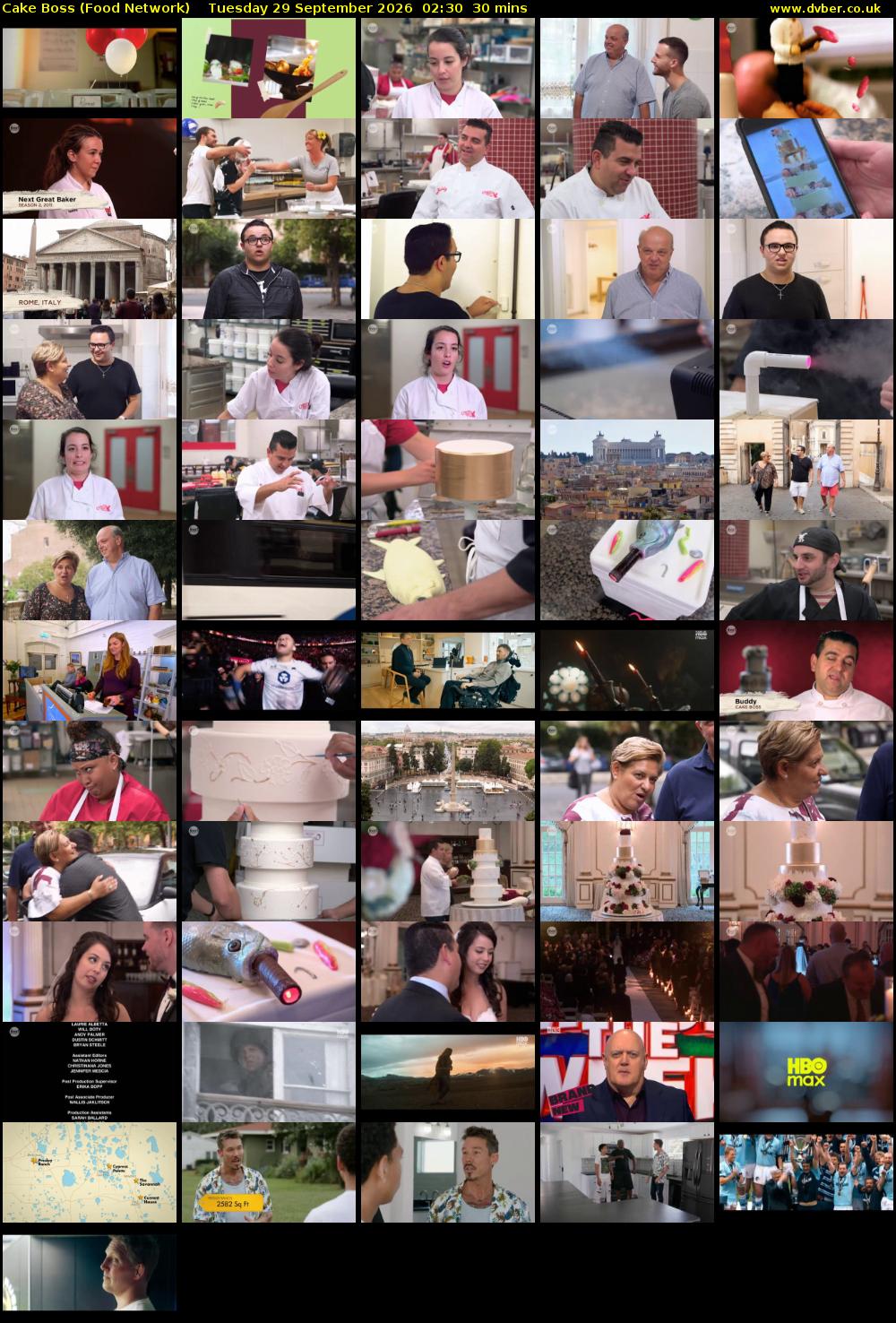 Cake Boss (Food Network) Tuesday 29 September 2026 02:30 - 03:00