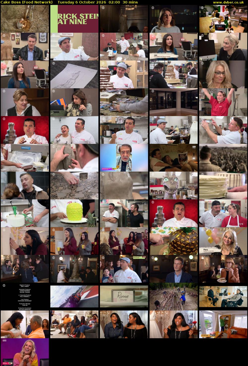 Cake Boss (Food Network) Tuesday 6 October 2026 02:00 - 02:30