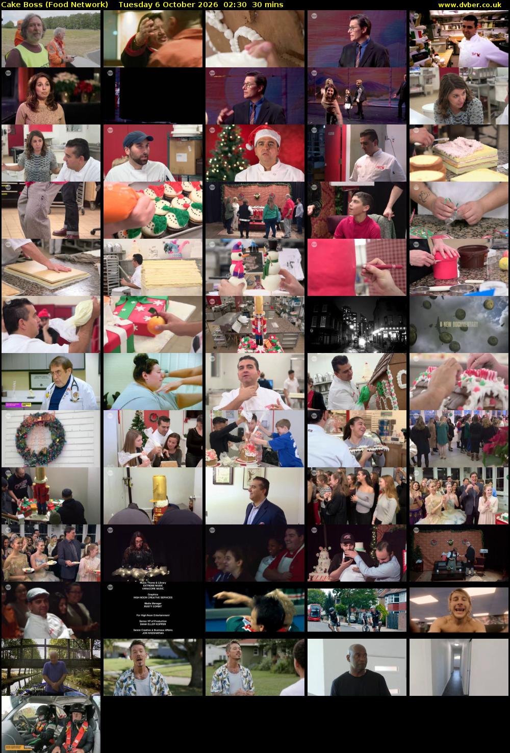 Cake Boss (Food Network) Tuesday 6 October 2026 02:30 - 03:00