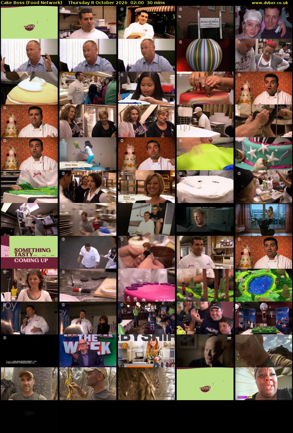 Cake Boss (Food Network) Thursday 8 October 2026 02:00 - 02:30