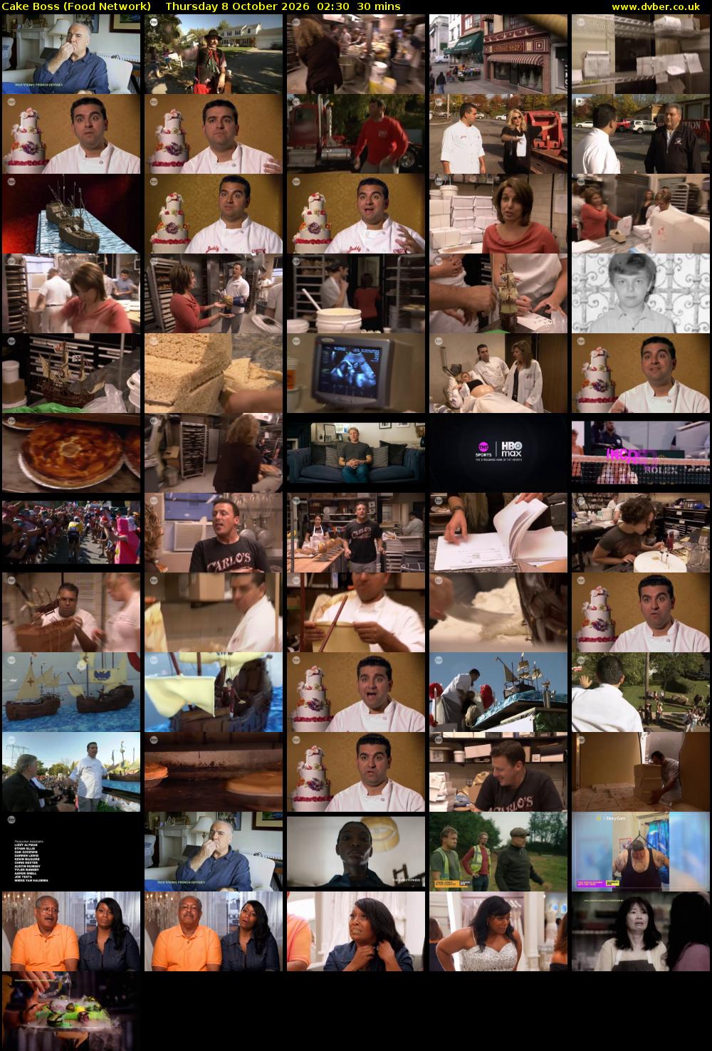 Cake Boss (Food Network) Thursday 8 October 2026 02:30 - 03:00