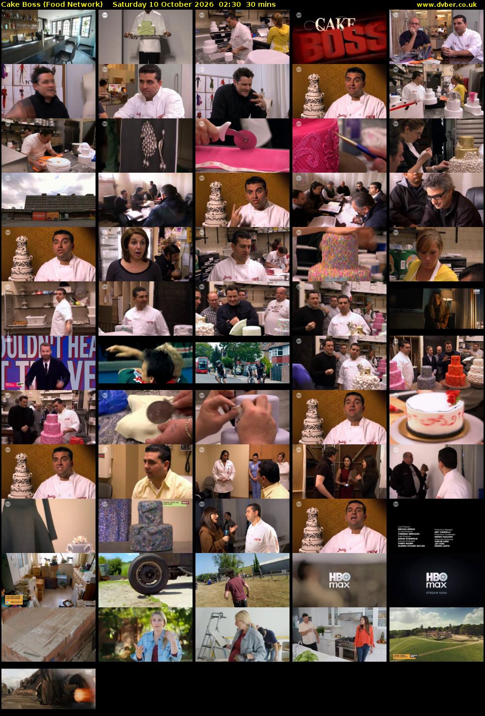 Cake Boss (Food Network) Saturday 10 October 2026 02:30 - 03:00