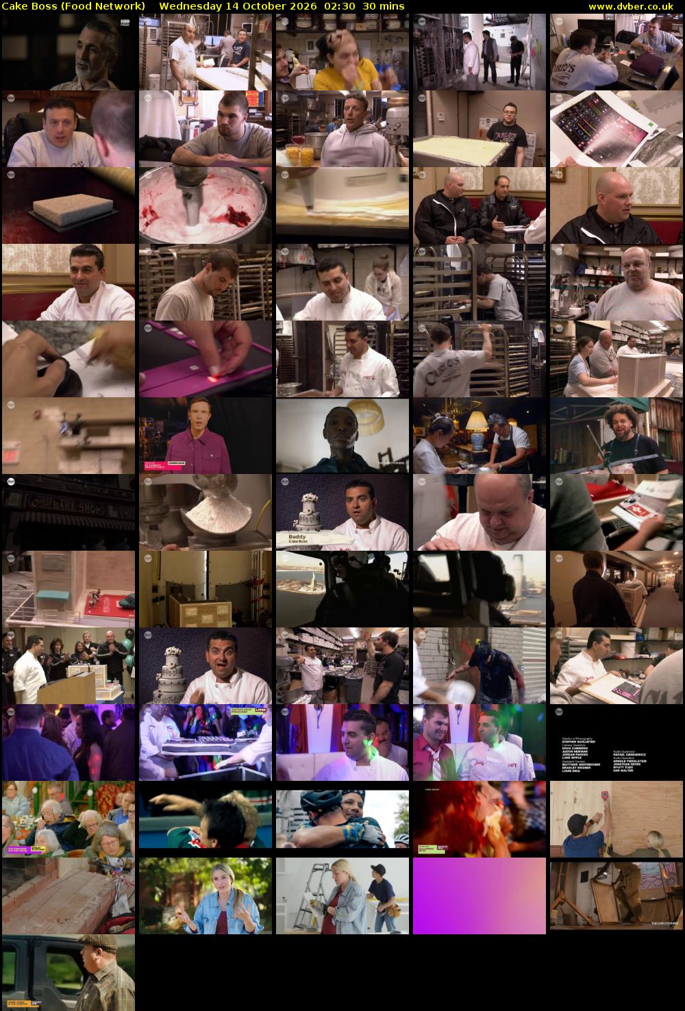 Cake Boss (Food Network) Wednesday 14 October 2026 02:30 - 03:00