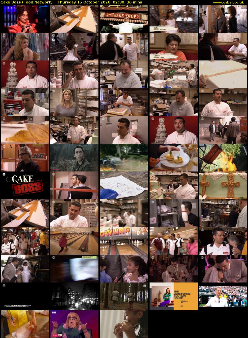 Cake Boss (Food Network) Thursday 15 October 2026 02:30 - 03:00