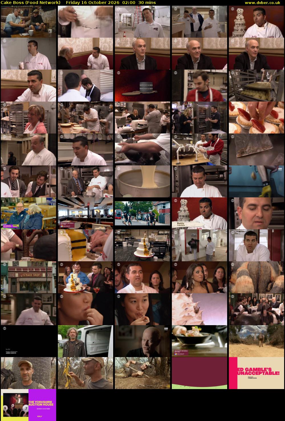 Cake Boss (Food Network) Friday 16 October 2026 02:00 - 02:30