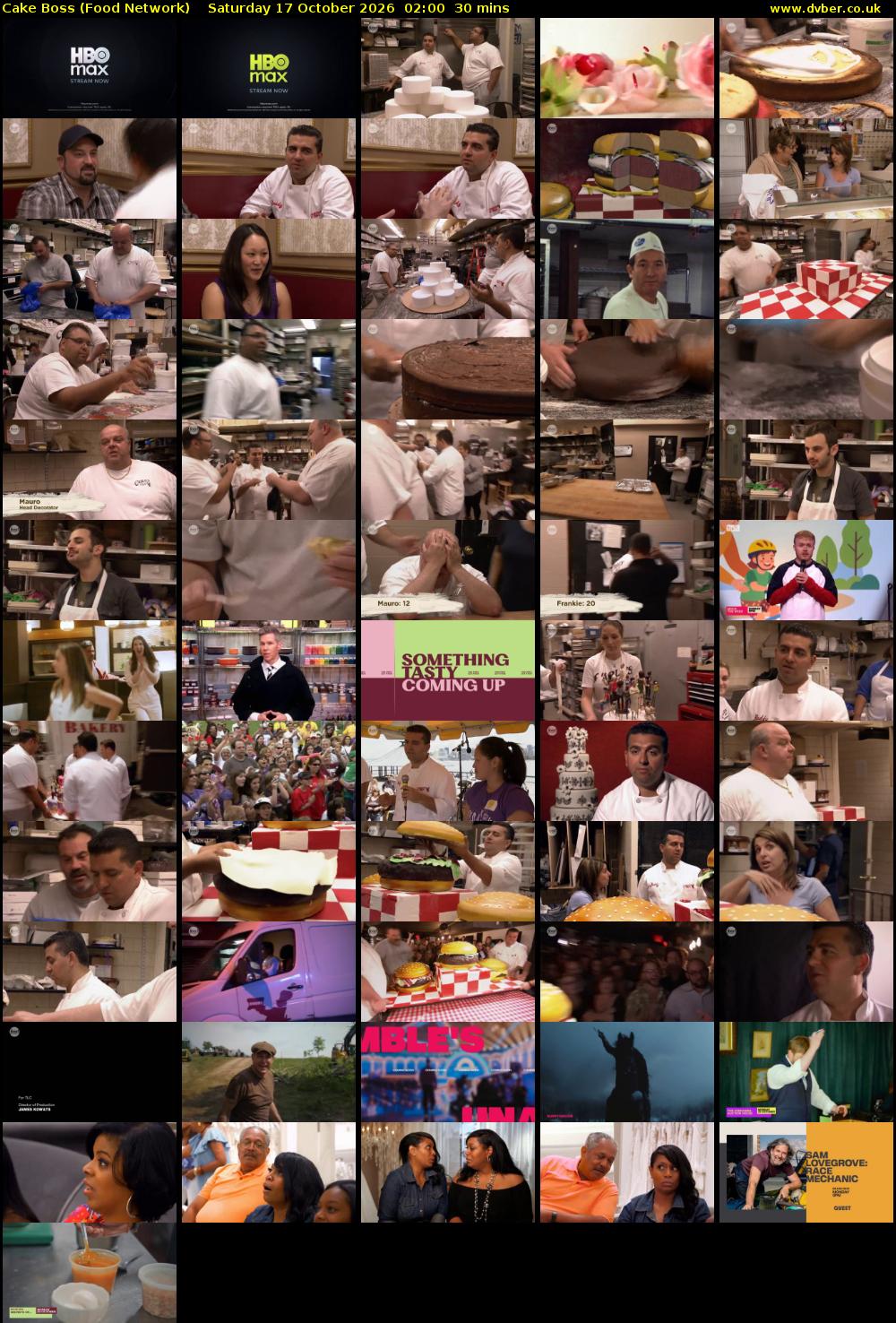 Cake Boss (Food Network) Saturday 17 October 2026 02:00 - 02:30