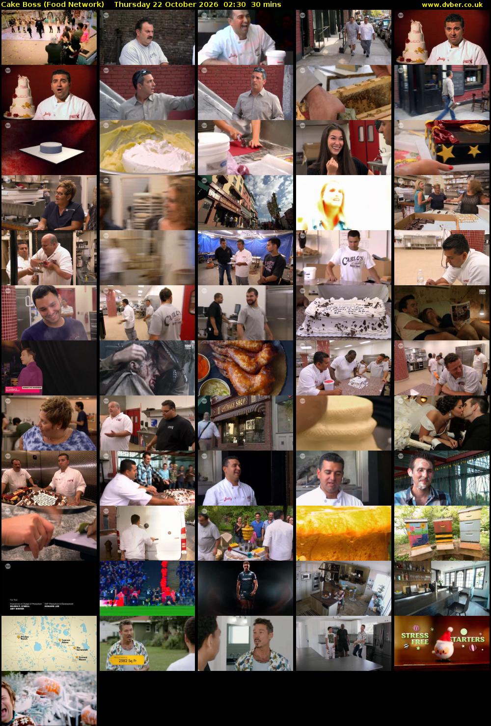 Cake Boss (Food Network) Thursday 22 October 2026 02:30 - 03:00