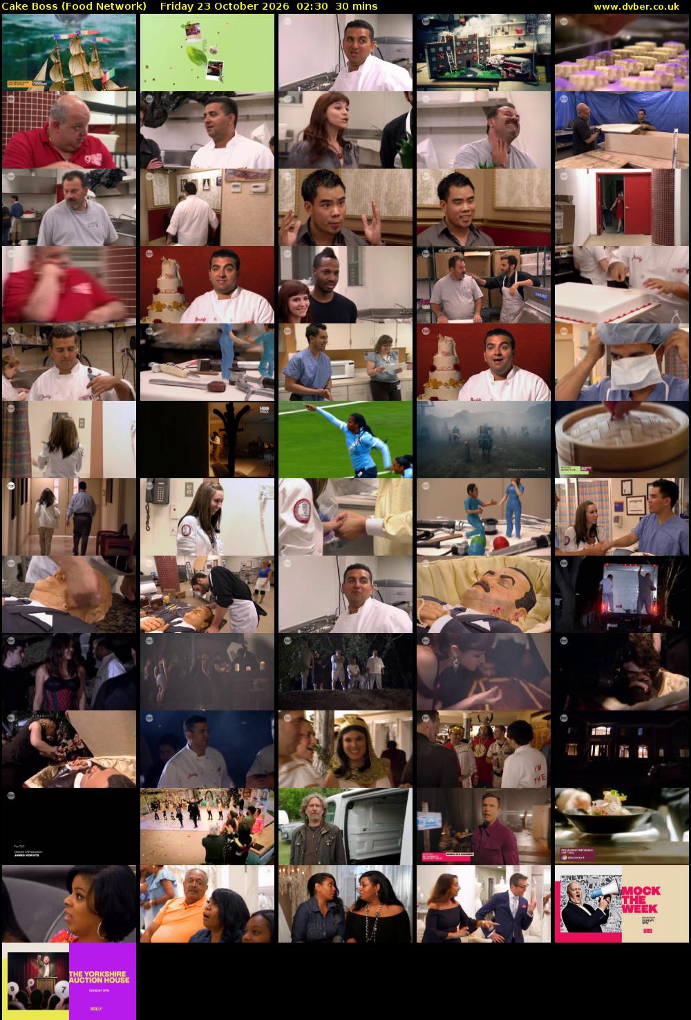Cake Boss (Food Network) Friday 23 October 2026 02:30 - 03:00