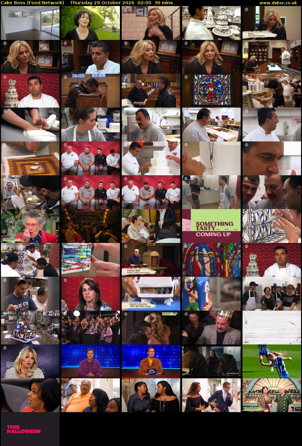 Cake Boss (Food Network) Thursday 29 October 2026 02:00 - 02:30