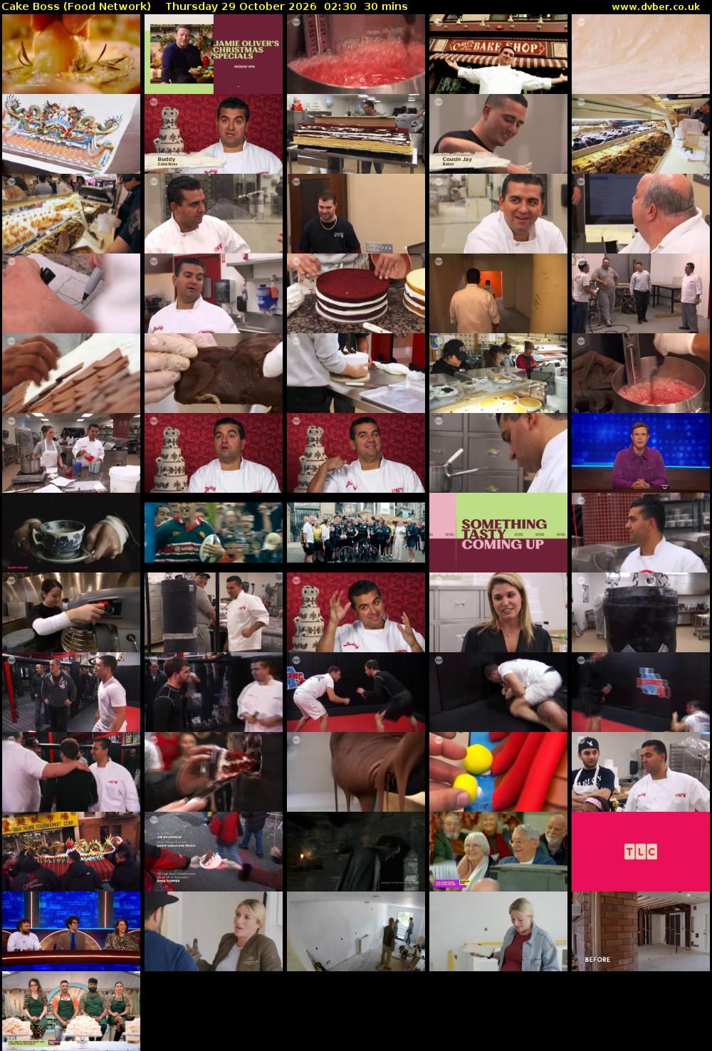 Cake Boss (Food Network) Thursday 29 October 2026 02:30 - 03:00