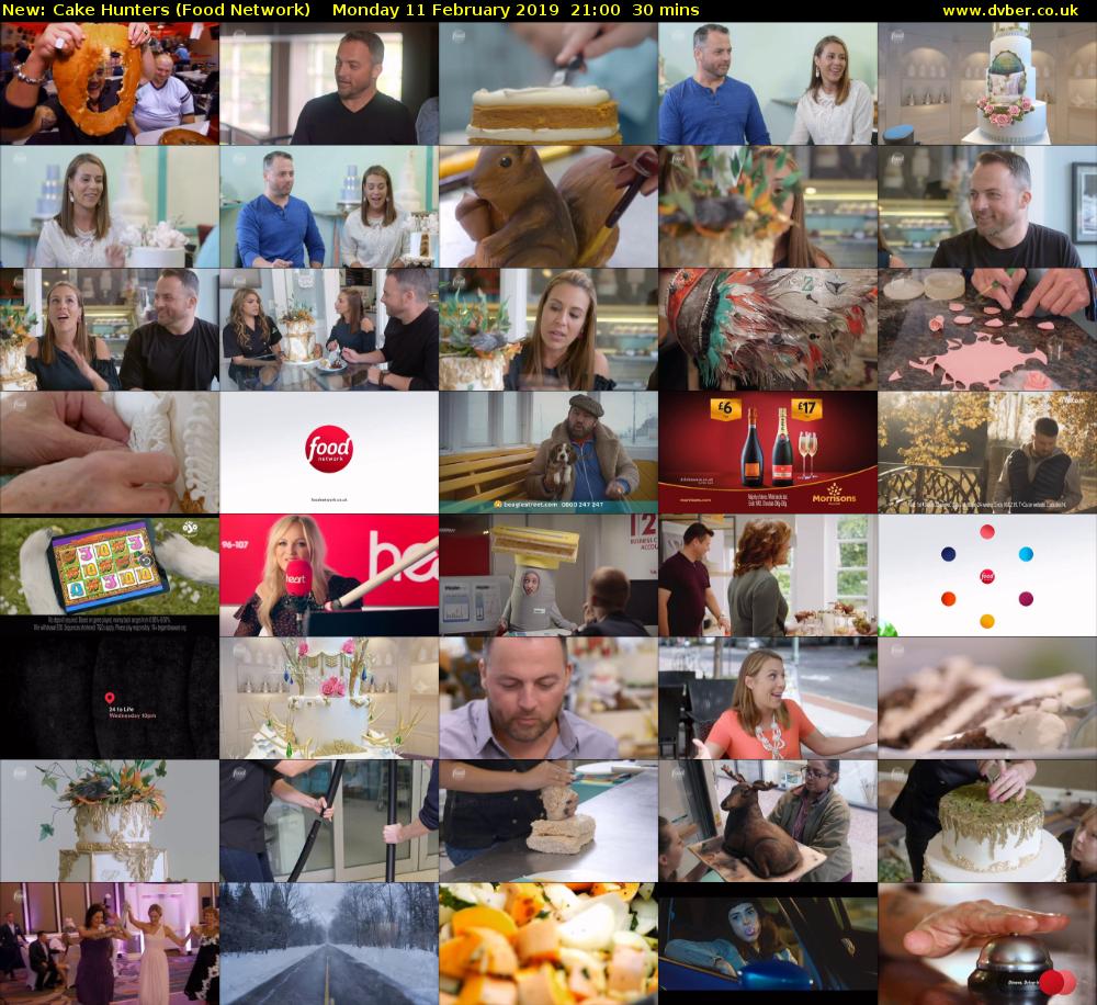 Cake Hunters (Food Network) Monday 11 February 2019 21:00 - 21:30