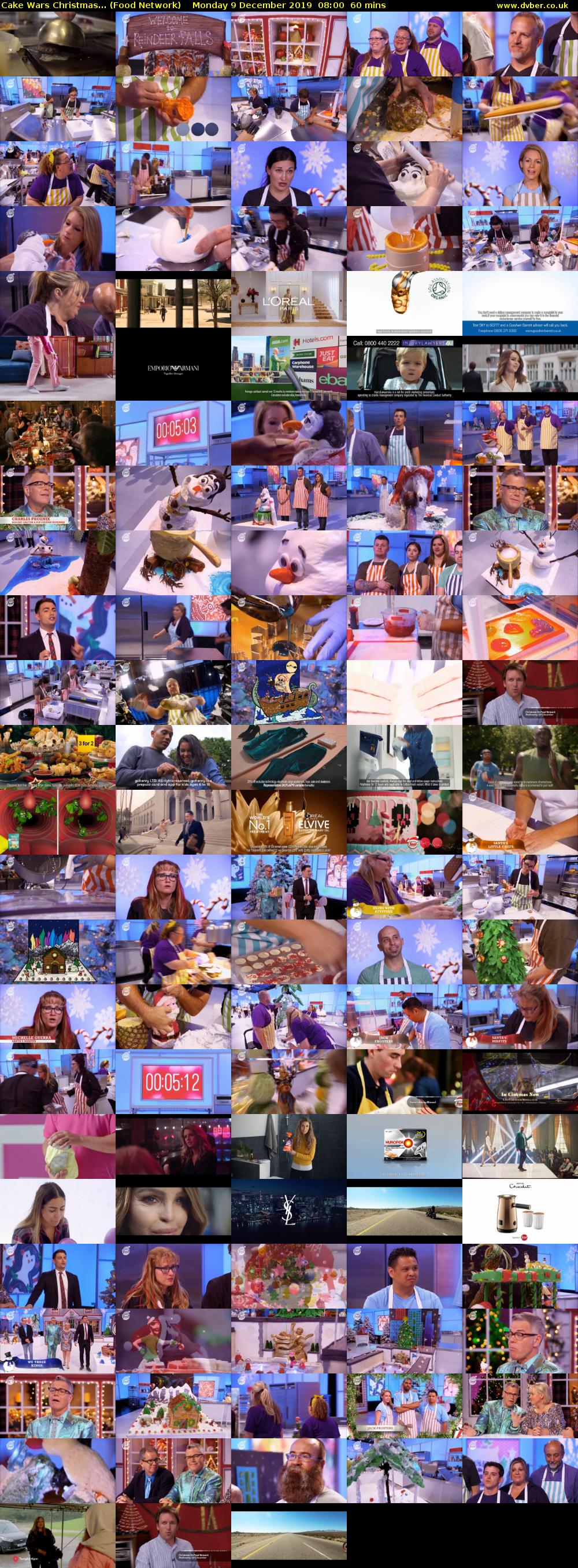 Cake Wars Christmas... (Food Network) Monday 9 December 2019 08:00 - 09:00