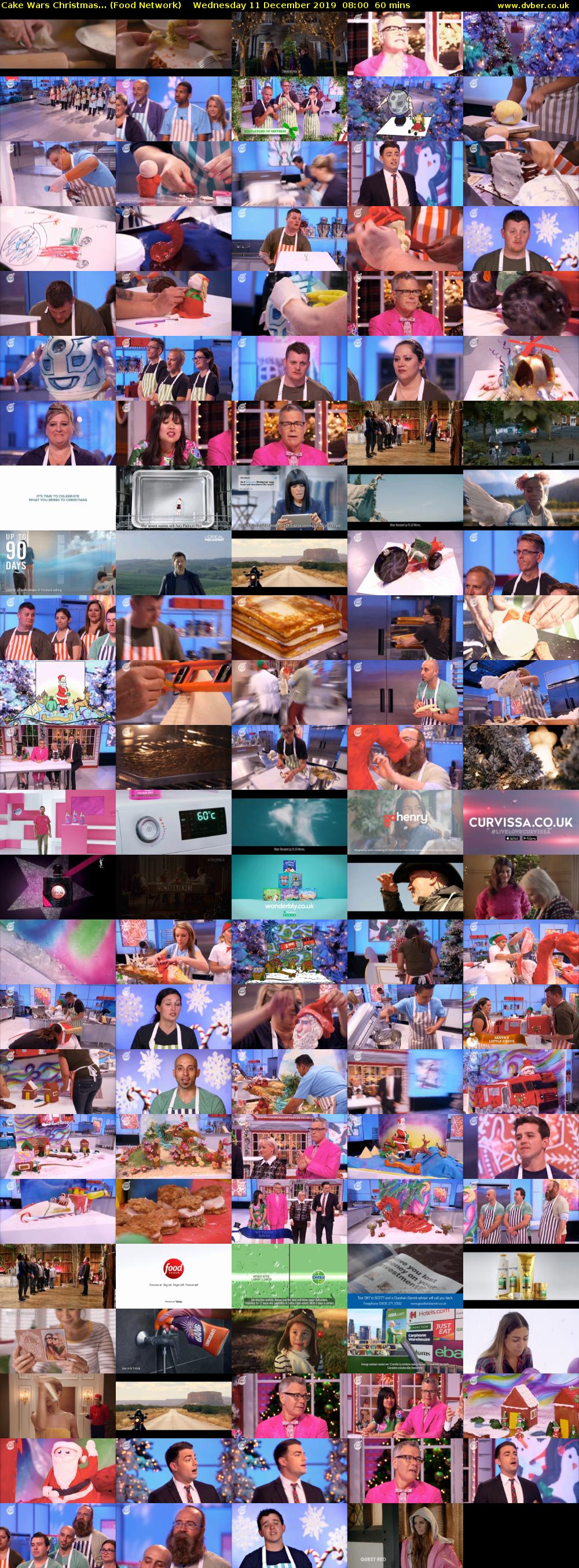 Cake Wars Christmas... (Food Network) Wednesday 11 December 2019 08:00 - 09:00