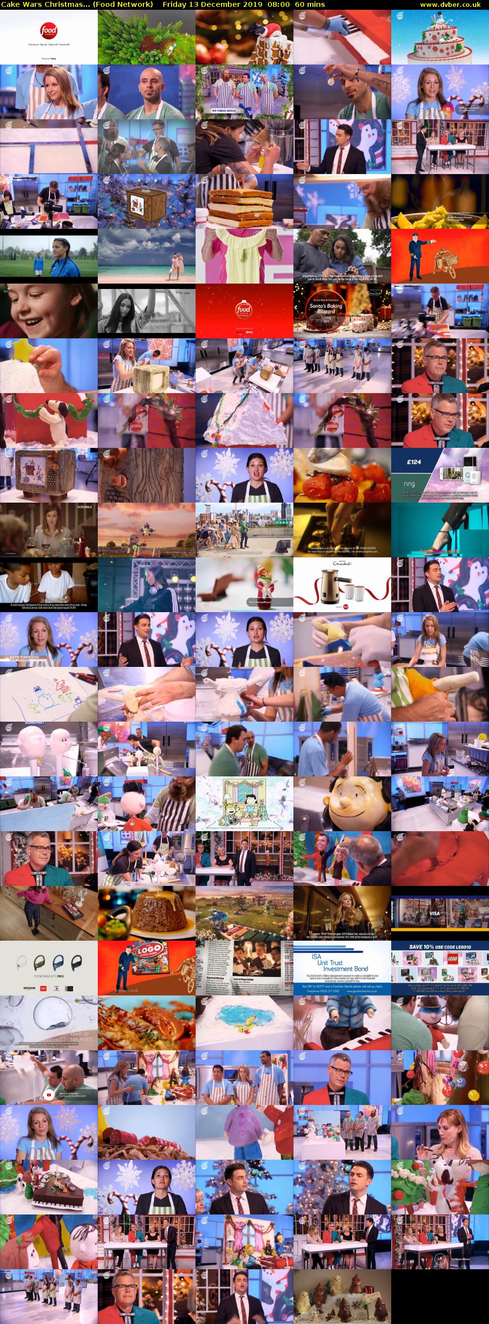 Cake Wars Christmas... (Food Network) Friday 13 December 2019 08:00 - 09:00